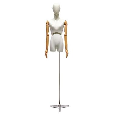 Imagem de Multiuso Manequim ajustável vestido de casamento manequim com suporte vestido feminino forma manequim torso braço possível para exibição de loja de janela Janela