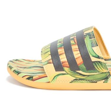 Imagem de adidas Sandália feminina Adilette Comfort Sportswear Slide, Semi cintilante/preto/semifaísca, 41