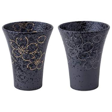 Imagem de Cerâmica Saikai 52289 Arita Ware Yoshino Par de Copos (caixa de apresentação)