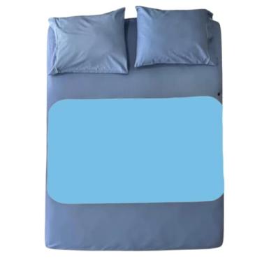 Imagem de Protetor Absorvente de Colchão Lavável Geriátrico 100x70-1 unidade (Colors) (Azul)