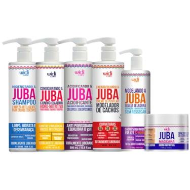 Imagem de Kit Juba Widi Care Shampoo + Condicionador + Mascara + Acidificante + Geleia + Creme Encaracolando