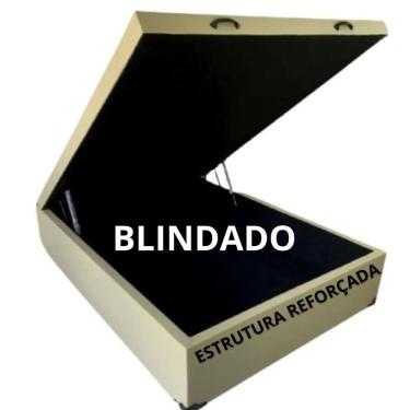 Imagem de Cama Baú Padrão Casal com Arco Suporte - Blindado / Reforçado 