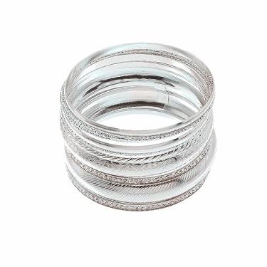 Imagem de Layers Bohemica Conjunto de pulseiras empilháveis casamento indiano multi texturizadas contas de pérola pulseira pulseira pulseira moda simples algemas pulseira de pulso para mulheres joias, Liga, Sem pedras preciosas