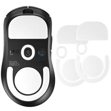 Imagem de Yiodelu 2 conjuntos de patins de mouse para Logitech G PRO X Superlight 2 DEX Lightspeed Wireless Gaming Mouse Pads substituição suave durável acessórios para jogos de 0,8 mm PTFE Makings