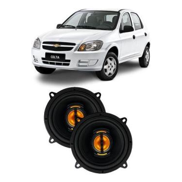 Imagem de Kit Alto Falante Porta Dianteiro Leson 110wrms Par Gm Celta, Preto