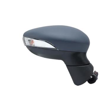 Imagem de Conjunto de espelho retrovisor de porta de 6 fios com primer aquecido, espelhos retrovisores laterais, acessórios para carro, compatível com Ford Fiesta MK7 2013-2017(1pc right)