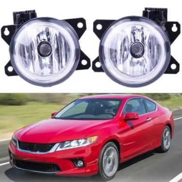 Imagem de Prefer Warehouse Luzes de neblina compatíveis com Honda Civic/Accord Coupe 2 portas/HR-V/Pilot/Odyssey/Ridgeline/CR-Z substitui 33951TY0305 33950T5RA01 33950TBAA01 HO2592136C (Accord Coupe 2013-2015)