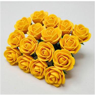 Imagem de Mini Rosas de EVA Rosinha  Raminhos com Flores Delicadas para Decoraçã