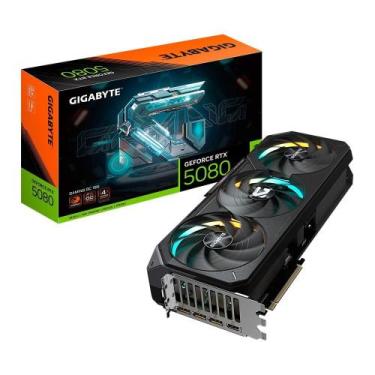 Imagem de Placa de Vídeo Gigabyte RTX 5080 GAMING OC, NVIDIA, 16GB, GDDR7, BIOS 