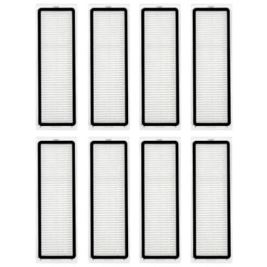 Imagem de HUAYUWA Kit de acessórios para aspirador de pó compatível com Xiao-Mi X20 Max/X20 Pro, peças de substituição para aspirador de pó e limpador de esfregão (8 filtros HEPA)