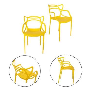 Imagem de Kit 2 Cadeiras Allegra p/ Varanda Escritório Lazer Comércio - Simple D