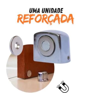 Imagem de Prendedor De Porta Magnetico Amortecimento Batente Fixador de porta - 