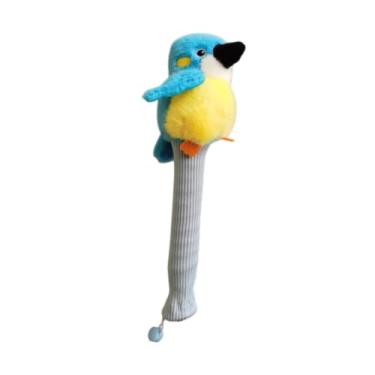 Imagem de kowaku Little Bird Doll Badminton Racket Cobertura de 12 polegadas de comprimento, prática suprimentos práticos de protetor de aperto de tênis fofo, Azul