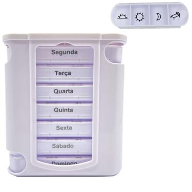 Imagem de Torre Organizador Remédios 7 dias Porta Comprimidos Semanal