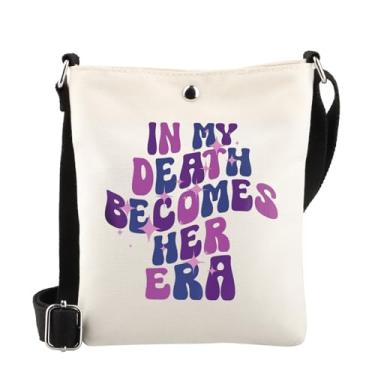 Imagem de WSNANG Bolsa tiracolo In My Death Becomes Her Era, bolsa de ombro para amantes musicais, presentes de teatro musical, mercadoria musical, Death Cb