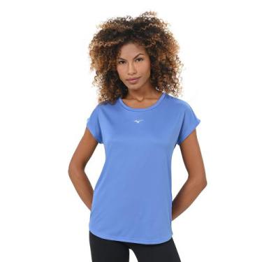Imagem de Camiseta de Treino Feminina Mizuno Spark New, Azul, M