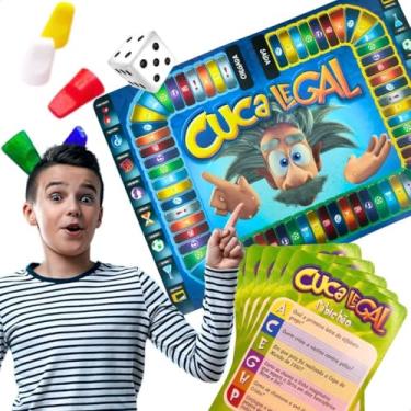 Imagem de Jogo de Perguntas e Respostas Cuca Legal Educativo Jogo de Tabuleiro Clássico Infantil Retrô Presente Criativo Crianças Jovens Meninos Meninas Natal Férias Reunião em Família Amigos Divertido