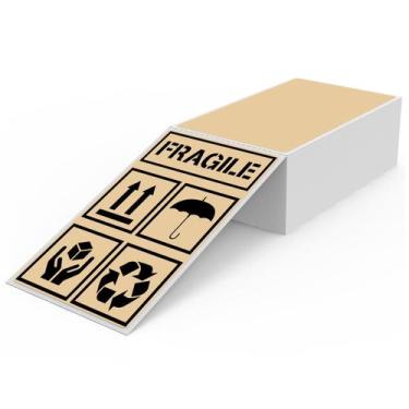 Imagem de Etiquetas Térmicas YIKIADA - 300 Unidades - 7,6 x 12,7 cm - À Prova D'