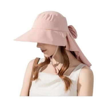 Imagem de Chapéu de Pescador com Aba Grande - Proteção Solar - Estilo Coreano, T