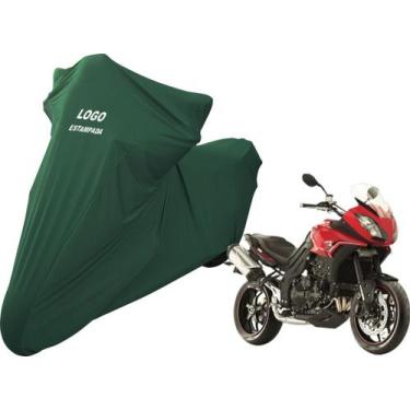 Imagem de Capa Sob Medida De Tecido Para Moto Triumph Tiger Sport - Mz, Verde