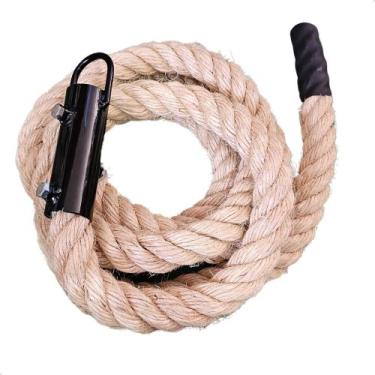 Imagem de Corda Naval Cross Training Escalada 5 Metros 32mm C/Ponteira - Sisal N