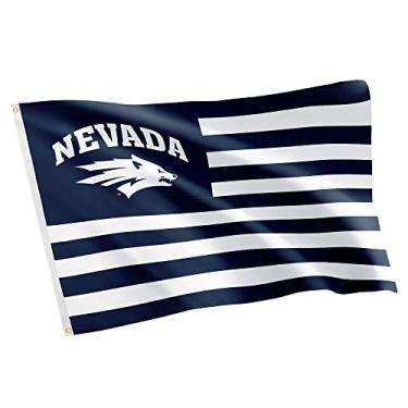 Imagem de Desert Cactus University of Nevada Reno 100% poliéster para ambientes internos e externos 9,5 x 1,5 m Bandeira (Nação)