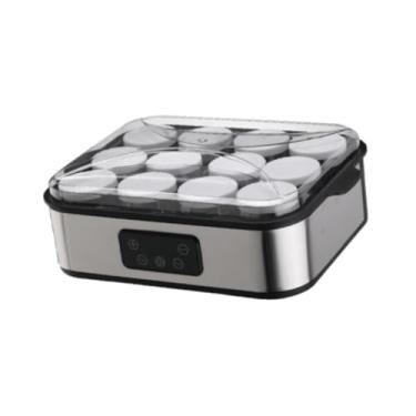 Imagem de Ｂｅｓｇａ Iogurteira elétrica, máquina de arroz, caseira, multifuncional, compacta, grega, com 12 copos de vidro, para loja de reunião