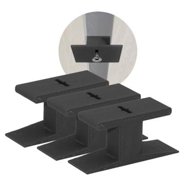 Imagem de Ganchos SplashNColor Twist & Go Aku para pendurar – Cabides universais para quadros acústicos, ganchos resistentes para quadros, arte de parede e pinturas – 1 pacote – ABS (preto)