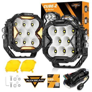 Imagem de Luzes LED Cube Pod Auxbeam CUBE-Z - 112W 12800LM - Série