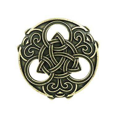 Imagem de oshhni Alfinete Broche Triquetra Viking , Ouro