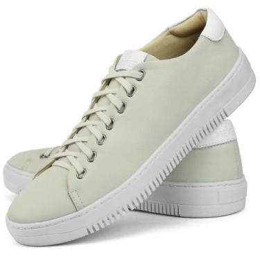 Imagem de Tênis Casual em Couro SapatoFran Nextep Masculino, Bege, 39