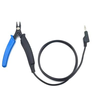 Imagem de Alicate aterrado, controle preciso libera precisão incomparável para soldagem de corrente fina, conexão segura de cabo de 9 m, ideal para soldagem de corrente fina de joias permanentes, alicate de