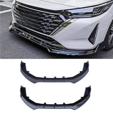 Imagem de Para Sylphy Car Front Bumper Lip Spoiler Carbono Look Parte Exterior para Sylphy 2023 Capa de Para-choques Acessórios de Carro (Preto fosco)