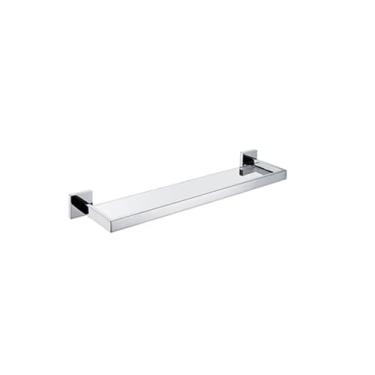 Imagem de Conjunto de banheiro de aço inoxidável polido - Toalheiro, suporte para papel higiênico, prateleira para sabonete - Ferragens, prateleira de vidro