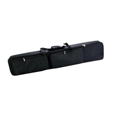 Imagem de YIJU Bolsa para teclado de piano elétrico de 88 teclas, mochila acolchoada com bolso, estojo para piano elétrico para viagem, 137x27x13cm