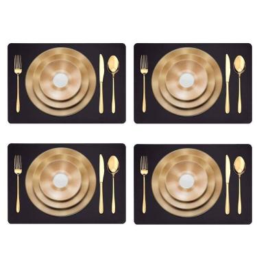 Imagem de 50 Jogo Americano Couro Impermeável Limpa Facil Para Mesa