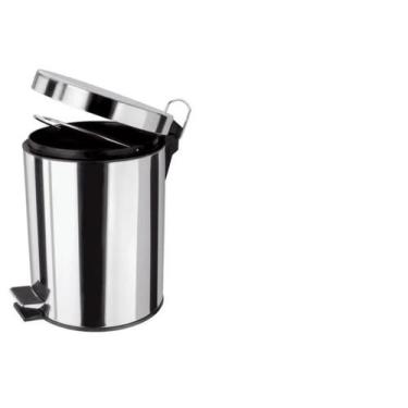Imagem de Lixeira Aço Inox 3 Litros Banheiro Cozinha Pedal C/ Tampa - Lixeira In