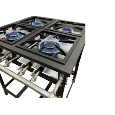 Imagem de Fogão Industrial 4 Bocas 30x30 P5 Leona - Mr Fogões
