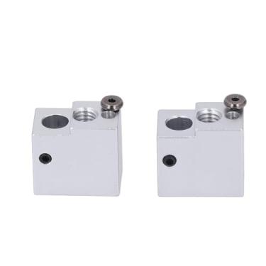 Imagem de Alumínio aquecimento bloco alta temperatura resistente precisão CNC usinado rápido aquecimento substituição para Kobra 3 3D Printer 2Pcs