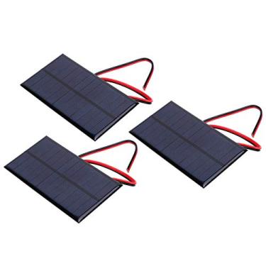 Imagem de lyrlody Conjunto de Painéis Solares, 6V 1W Módulo de Energia de Células de Polissilício para a Bateria Solar Battery Lights Phone Chargers DIY Projects