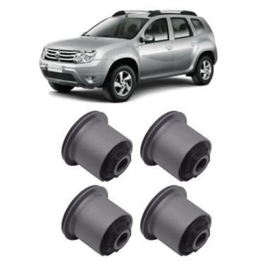 Imagem de Kit 4 Bucha Bandeja Balança Dianteira Renault Duster 13/... - Solupe P