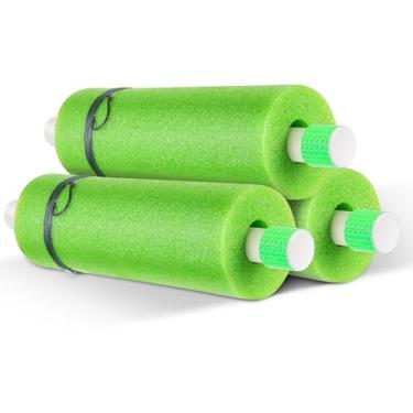 Imagem de Threehoney Conjunto 3/6/12 Catfish Rig Catfishing Tackle Floats Noodle Jugs Catfishing Equipment 33,4 polegadas Linhas de pesca Equipamento de pesca (verde fluorescente, conjunto com 3)