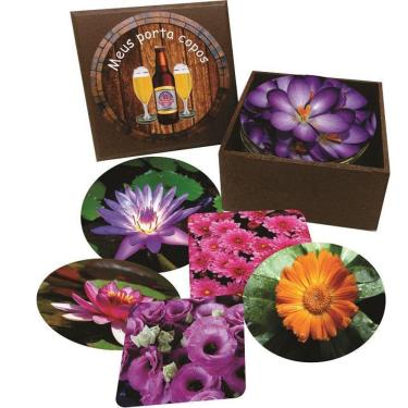 Imagem de Caixa Com 30 Porta Copos Com Estampas De Cervejarias