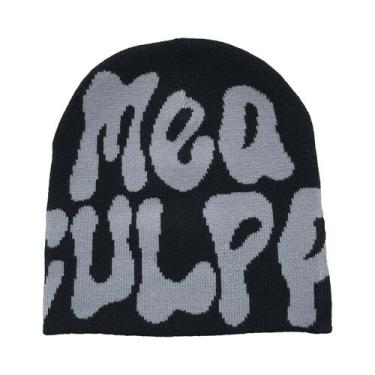 Imagem de Gorro Unissex De Malha Jacquard Y2K Quente Para Passeios Ao Ar Livre E