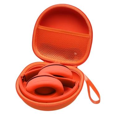 Imagem de Capa para fone de ouvido Beats/JBL/JLab/TOZO/BERIBES/Picun/KVIDIO com cancelamento de ruído e fone de ouvido dobrável (laranja)