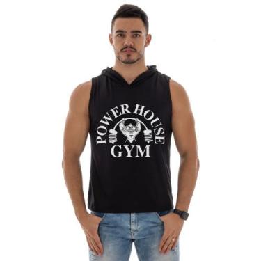 Imagem de Camiseta Regata Masculina Com Capuz Machão Estampa Gym - DuMineiro, Pr