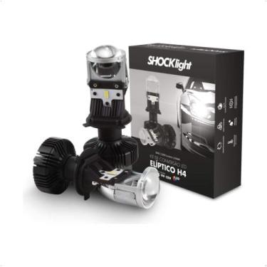 Imagem de Kit de Conversão Led Eliptico H4 6500K 12V 36W 5200 Lumens Shocklight 