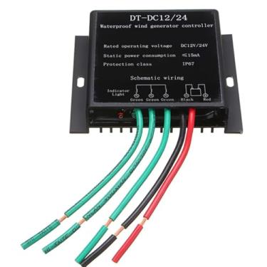 Imagem de Black,12V,HYZHANHONG Eficiente DC 12V/24V/48V/220V Gerador Gerador Controlador de Carga, 8000W Impermeável Controlador de Carga de Bateria Regulador para Sistemas de Turbinas Eólicas