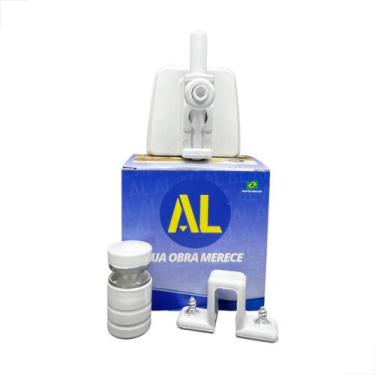 Imagem de Kit04 AL Janela Correr 2 Folhas C/ Trinco e Puxador - Branco