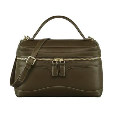 Imagem de Bolsas de ombro femininas fofas bolsas femininas com alça superior bolsas transversais para mulheres, bolsa clutch para trabalho e férias, Verde escuro, 9.84 x 3.5 x 6.3 inches